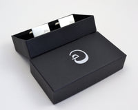 Engraved Silver Cuff Links, Minimalist Custom Initial Cuff Links