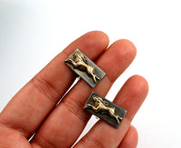 Hare Cufflinks, Mixed Metal, Rabbit