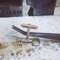 Silver Key Cuff Links