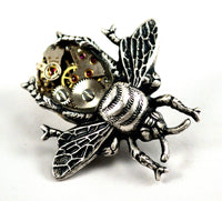 Steampunk Bee Brooch Pin