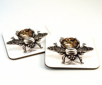Steampunk Bee Coasters