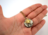 Steampunk Bee Necklace, Bee on Time!