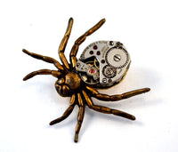 Steampunk Spider Brooch Pin