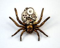 Steampunk Spider Brooch Pin