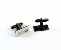 Sterling Silver Initial Cuff Links, Personalised